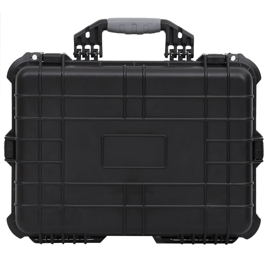 fekete PP hordozható repülős tok 52x40x19 cm