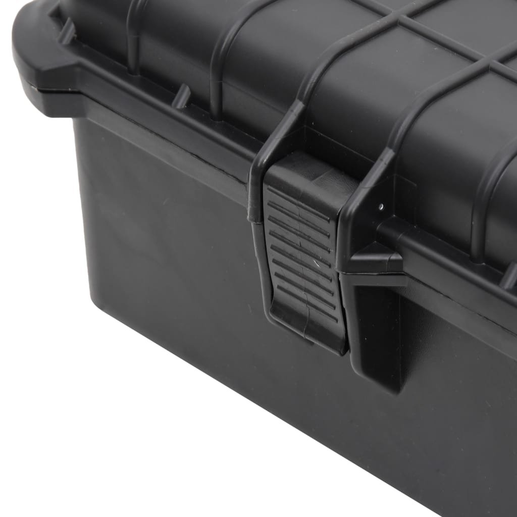 fekete PP hordozható repülős tok 52x40x19 cm