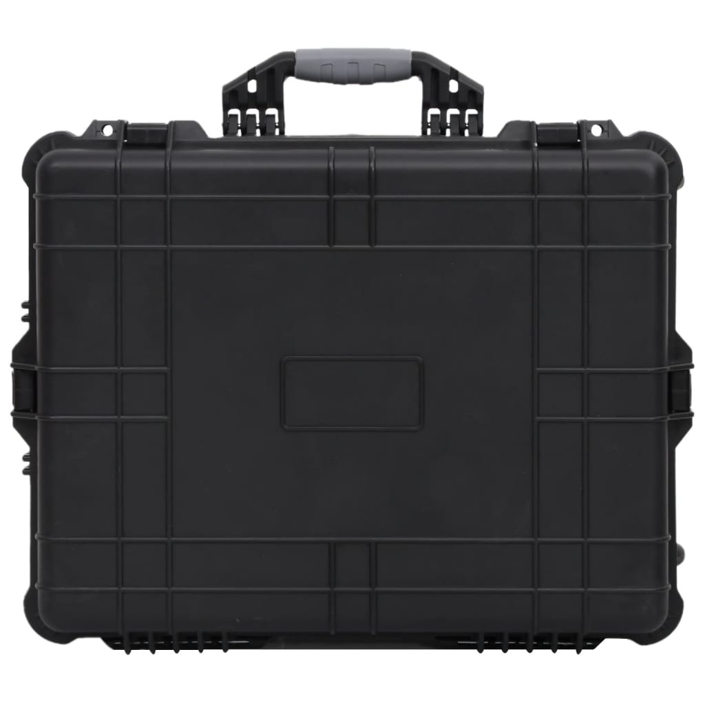 fekete PP kerekes repülős tok 63 x 50 x 23 cm