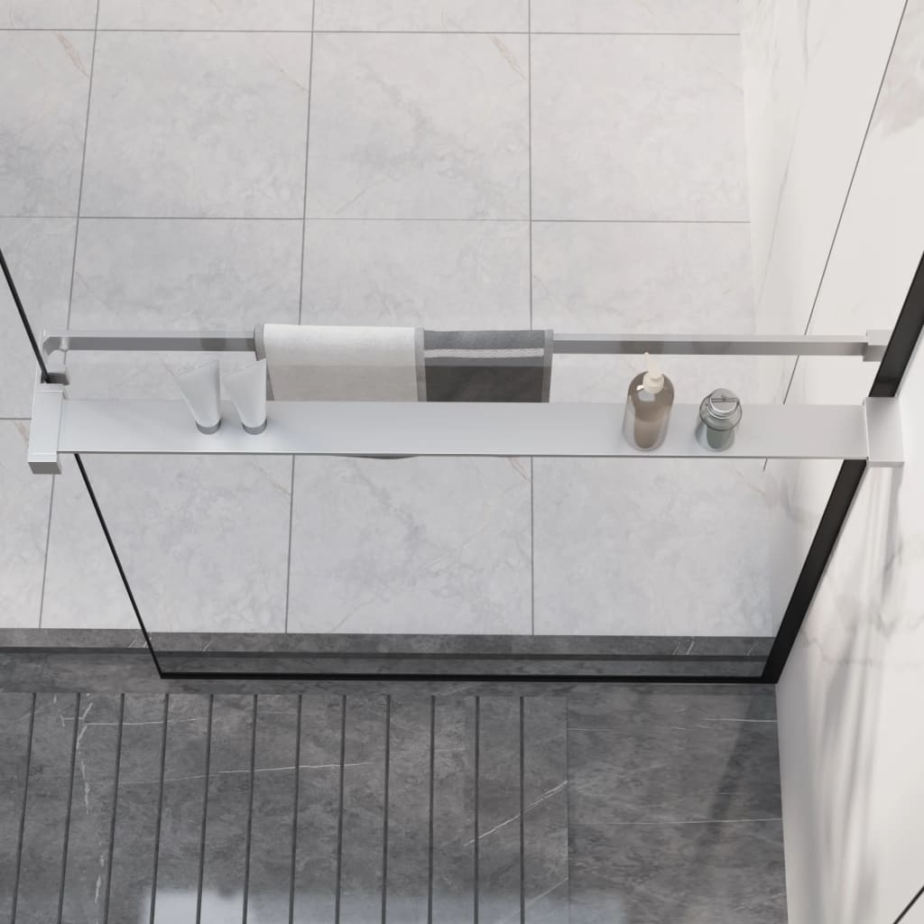 króm alumínium zuhanypolc walk-in zuhanyfalhoz 80 cm