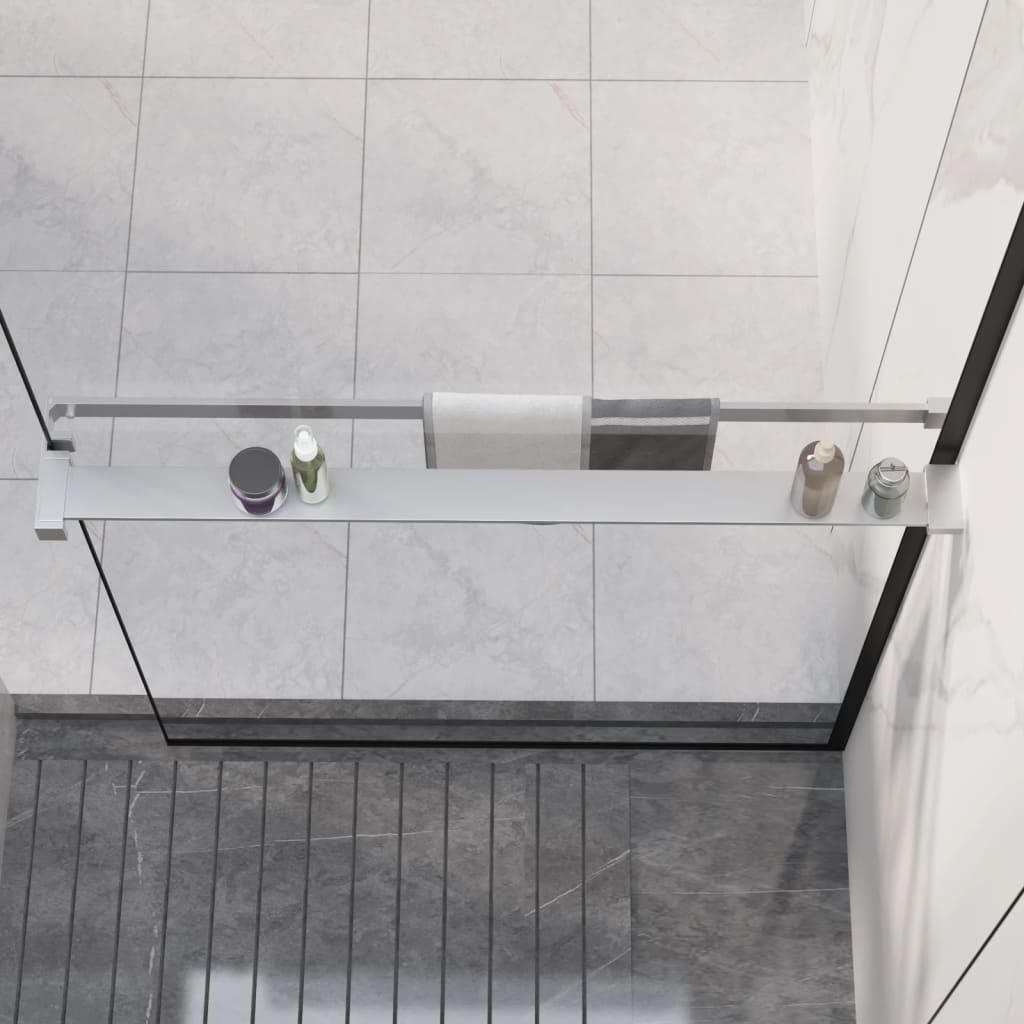 króm alumínium zuhanypolc walk-in zuhanyfalhoz 90 cm