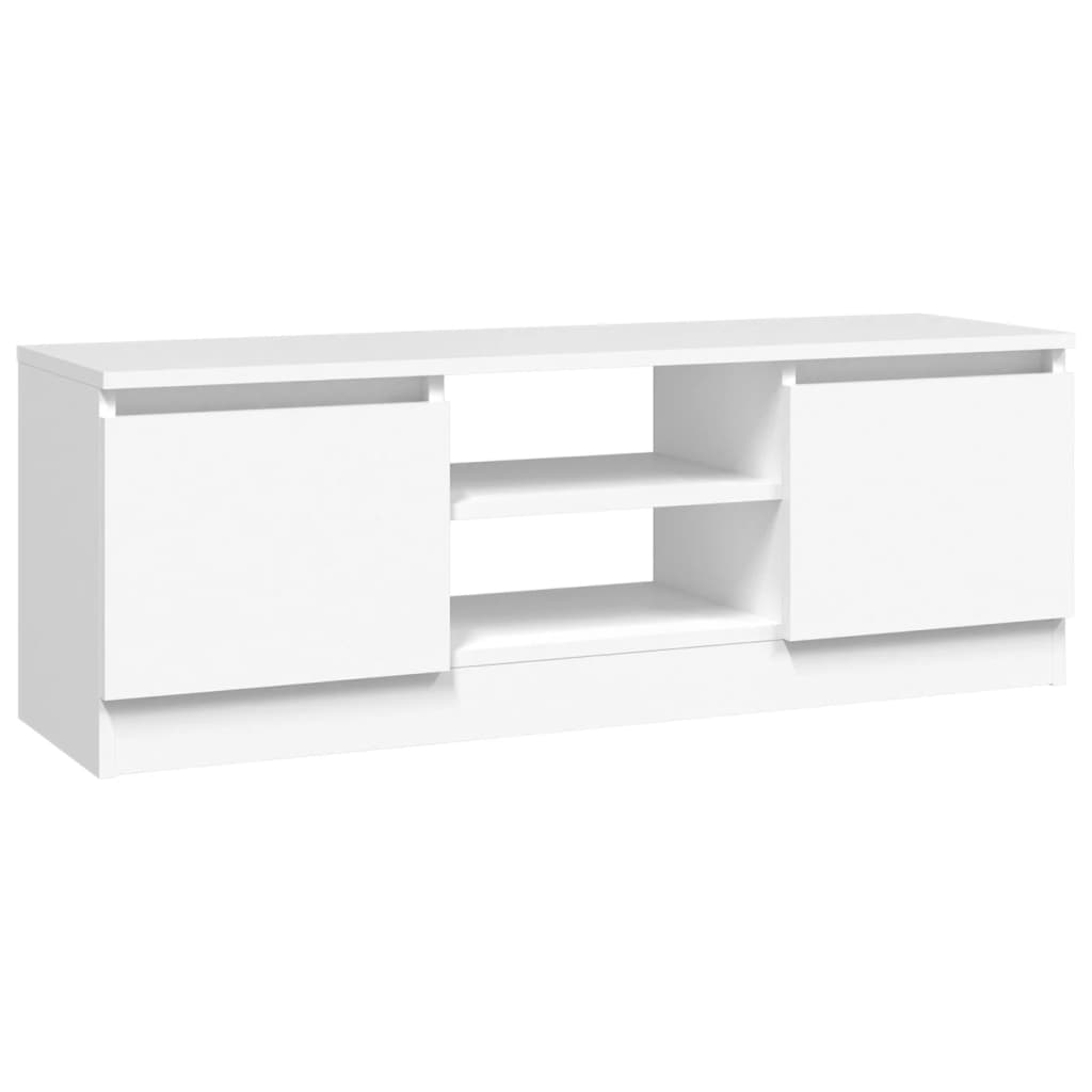 fehér TV-szekrény ajtóval 102 x 30 x 36 cm