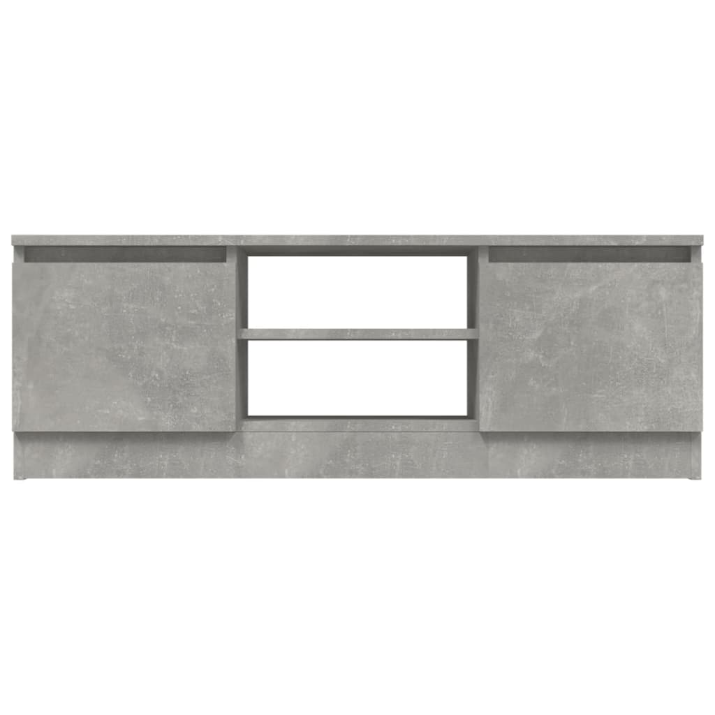 betonszürke TV-szekrény ajtóval 102 x 30 x 36 cm