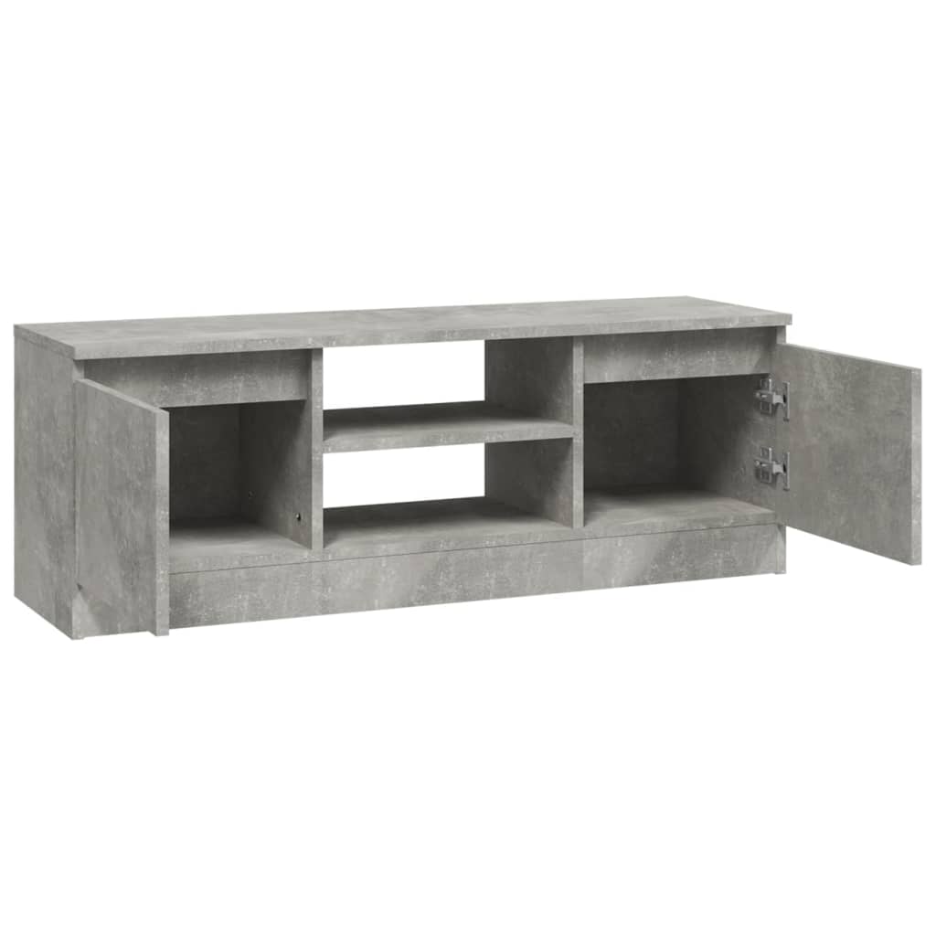betonszürke TV-szekrény ajtóval 102 x 30 x 36 cm