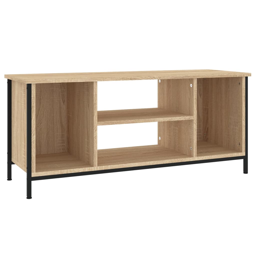 sonoma tölgyszínű szerelt fa TV-szekrény 102x35x45 cm