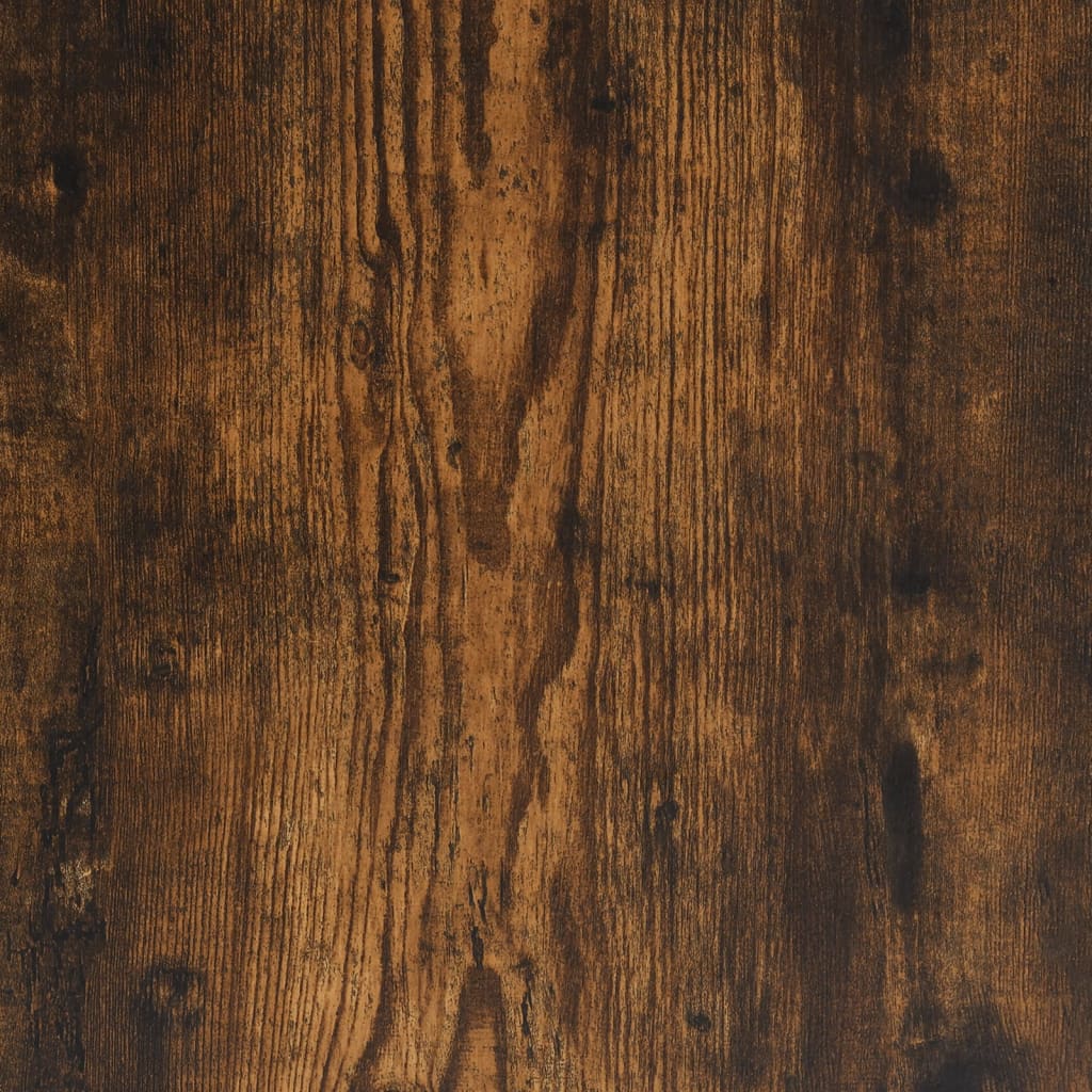 füstös tölgy színű szerelt fa cipősszekrény 131 x 35 x 50 cm