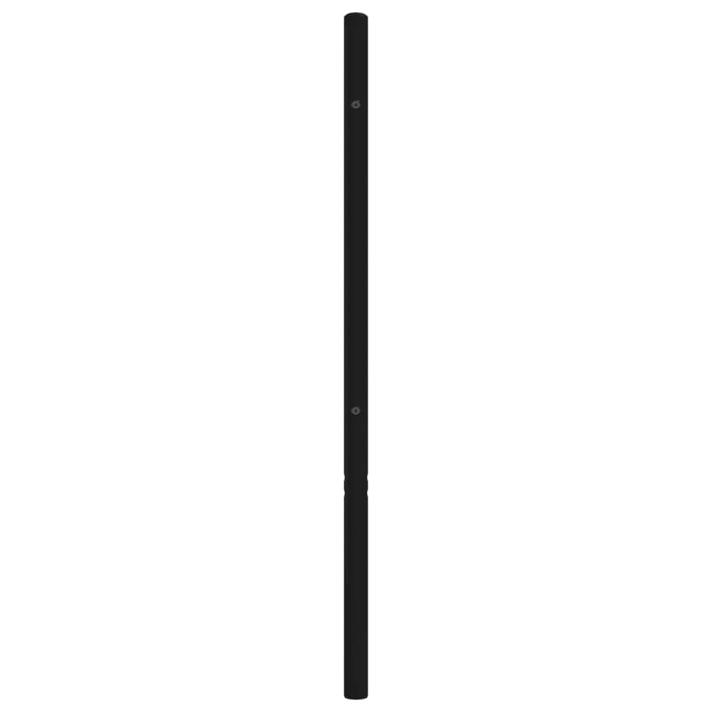 fekete fém fejtámla 160 cm