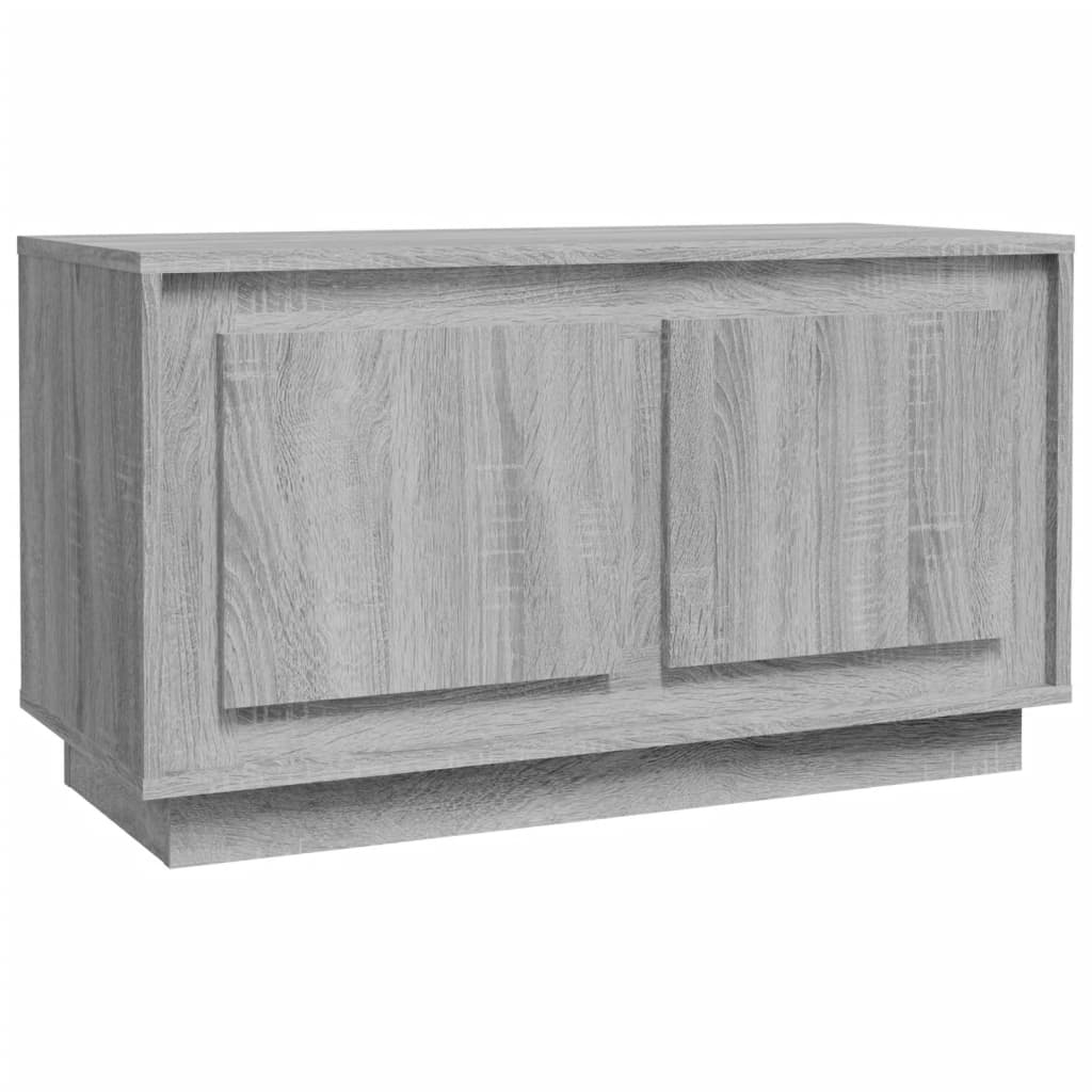 szürke sonoma színű szerelt fa TV-szekrény 80x35x45 cm