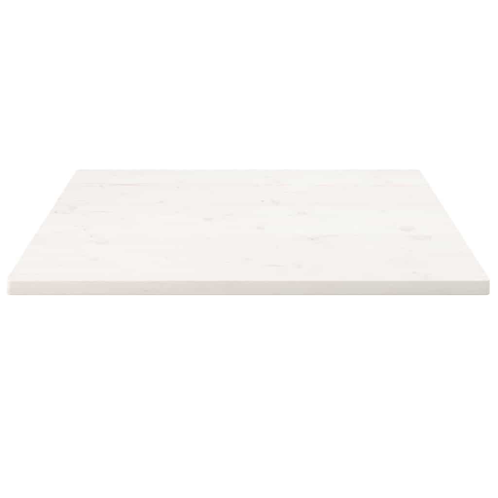 fehér tömör fenyőfa ovális asztallap 80x80x2,5 cm