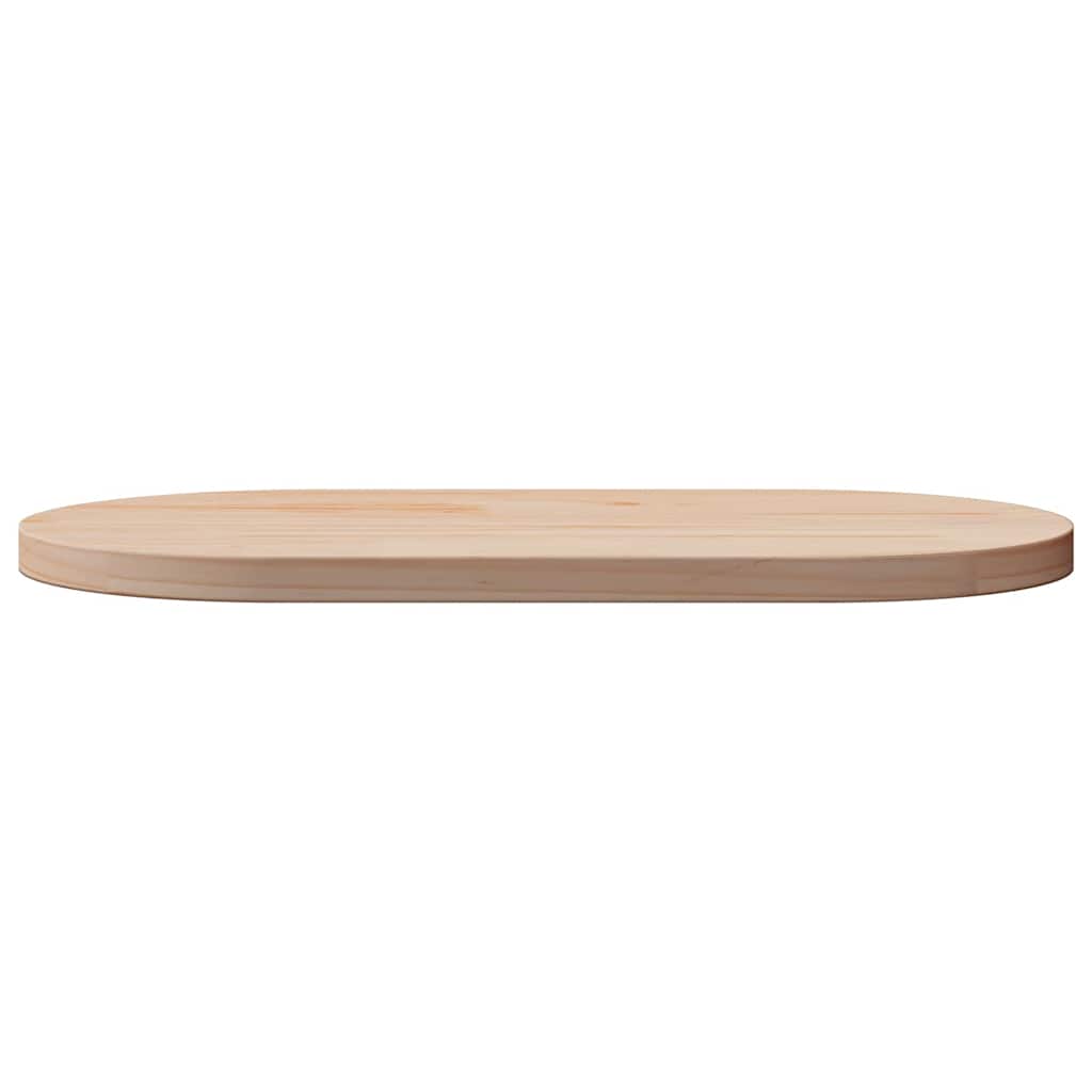 tömör fenyőfa asztallap 60 x 30 x 2,5 cm ovális
