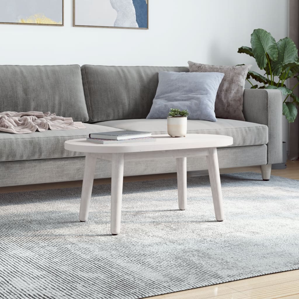 fehér tömör fenyőfa ovális asztallap 60 x 30 x 2,5 cm