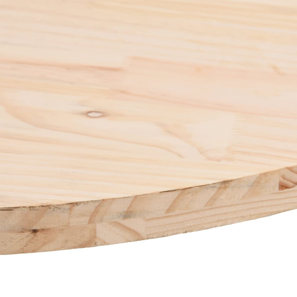 tömör fenyőfa asztallap 70 x 35 x 2,5 cm ovális