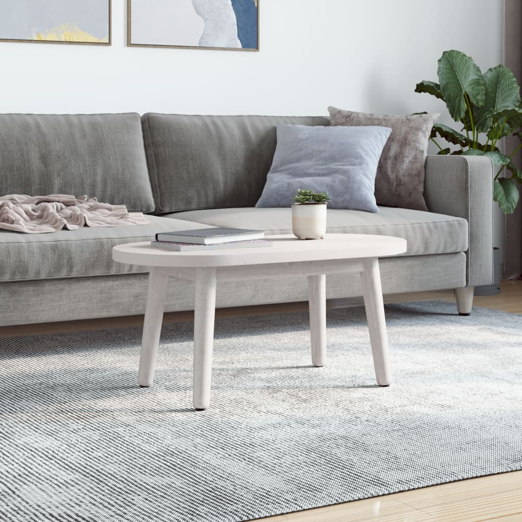 fehér tömör fenyőfa ovális asztallap 70 x 35 x 2,5 cm