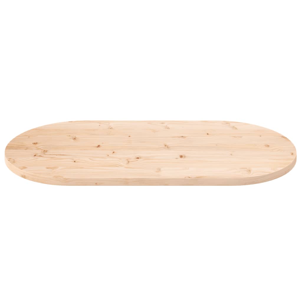 tömör fenyőfa asztallap 90 x 45 x 2,5 cm ovális