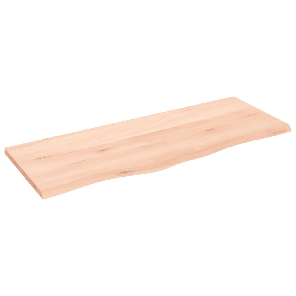kezeletlen tömör tölgyfa fali polc 100x40x2 cm