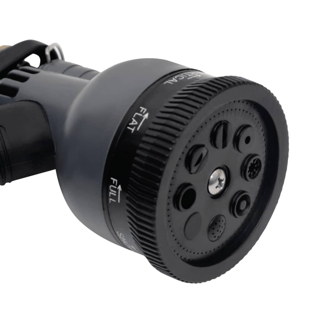 ezüstszínű rozsdamentes acél kerti tömlő szórófejjel 0,6" 15 m