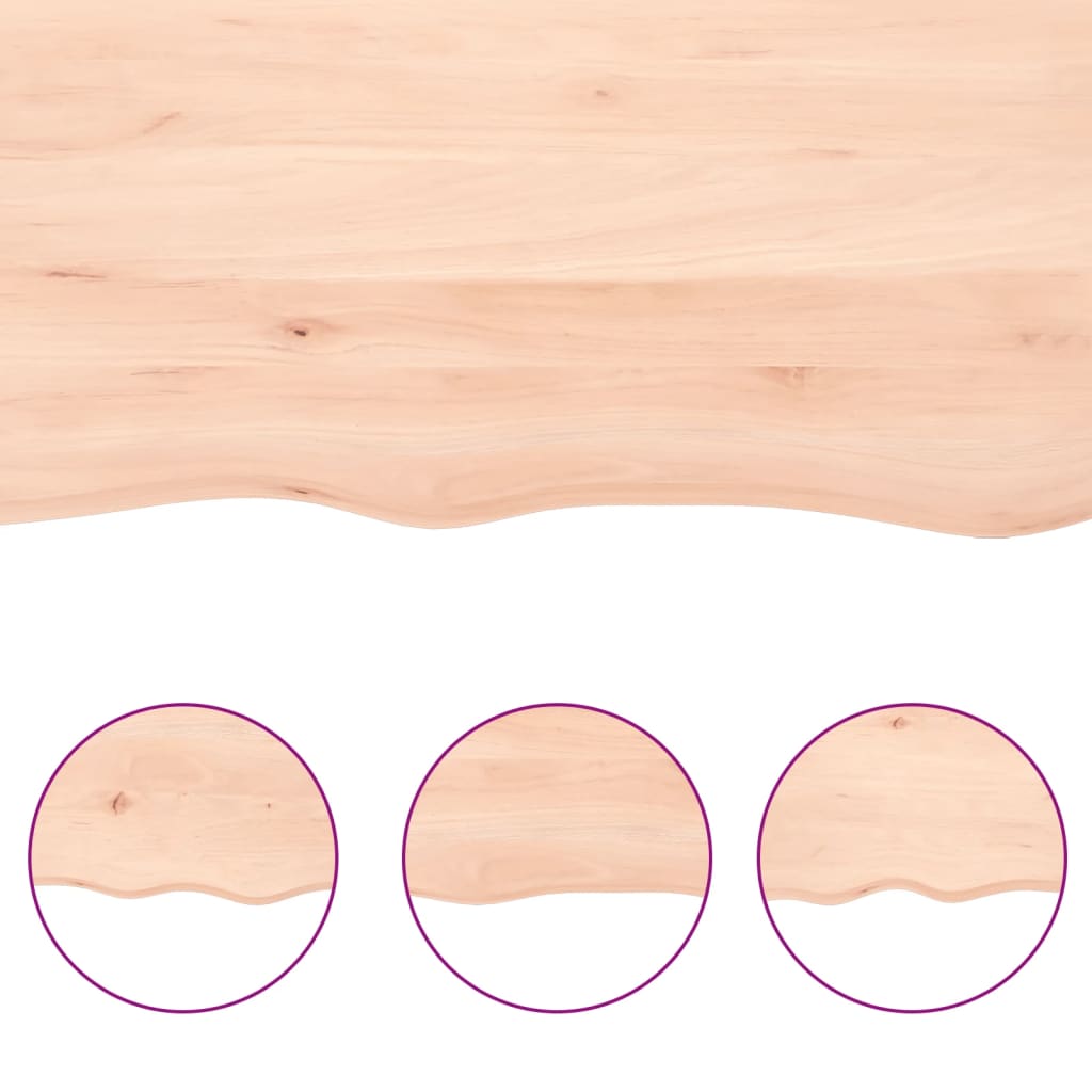 kezeletlen tömör tölgyfa asztallap 60x40x(2-4) cm