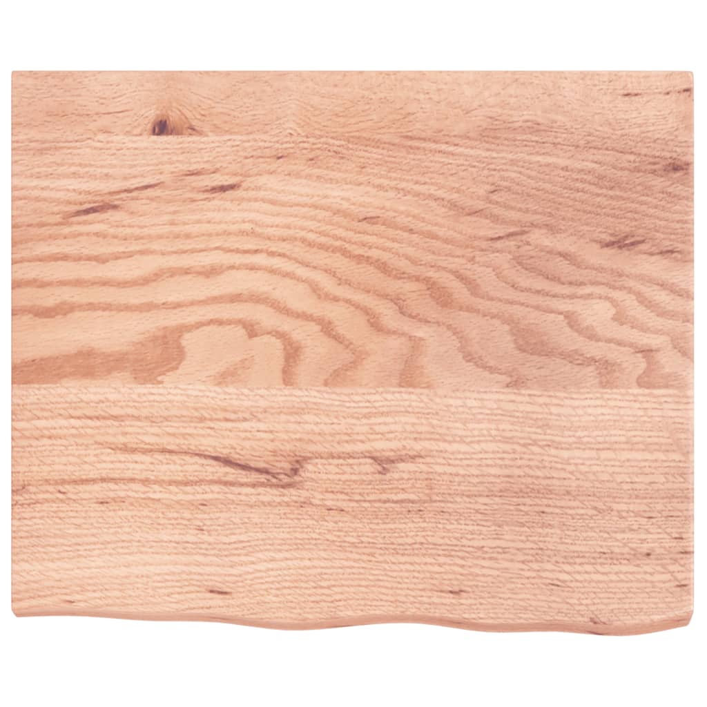 világosbarna kezelt tömör tölgyfa asztallap 60x50x(2-4) cm