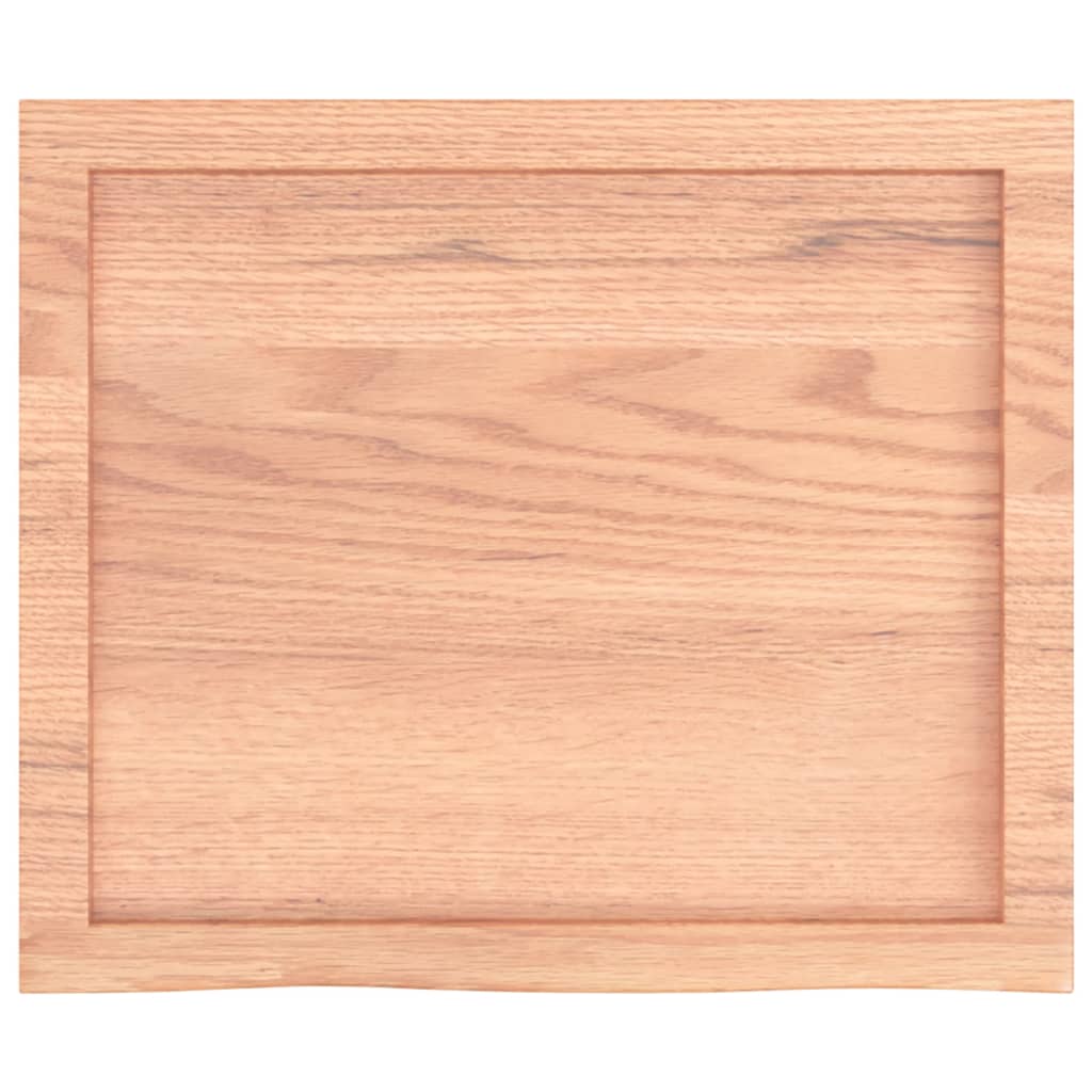 világosbarna kezelt tömör tölgyfa asztallap 60x50x(2-4) cm