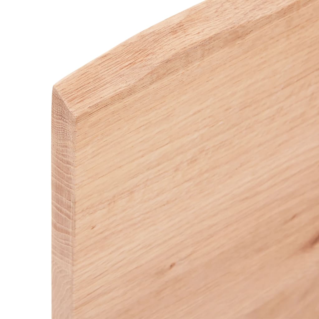 világosbarna kezelt tömör tölgyfa asztallap 100 x 50 x 2 cm