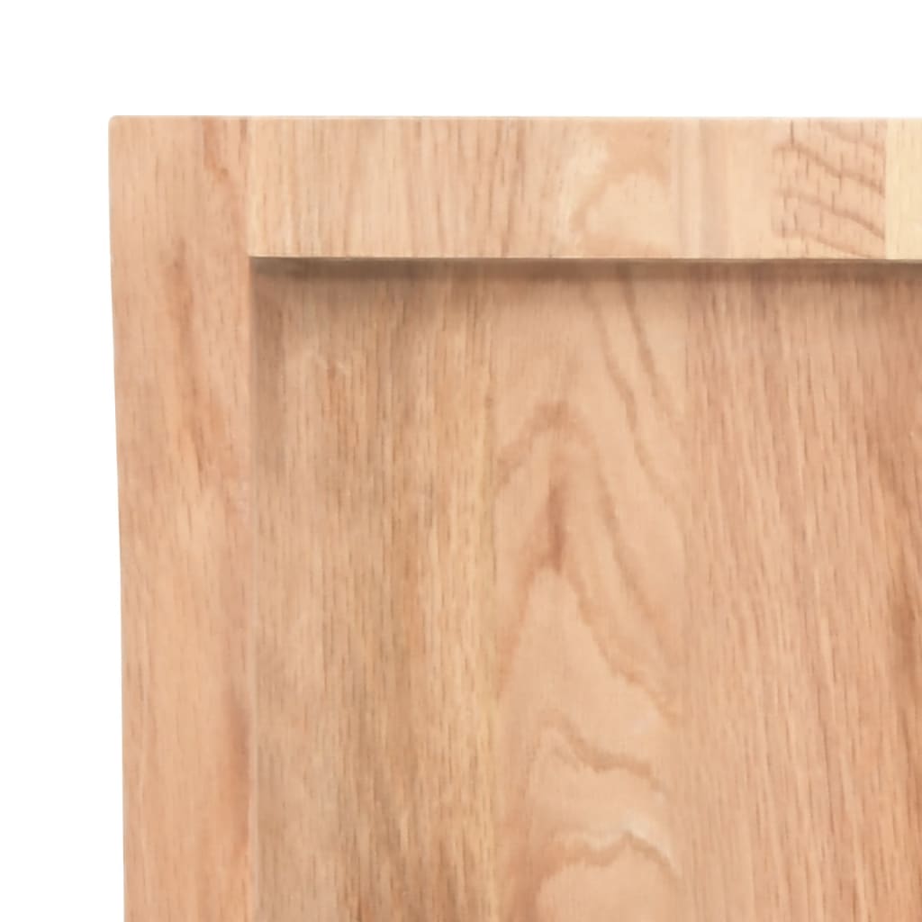 világosbarna kezelt tömör tölgyfa asztallap 100x60x(2-4) cm