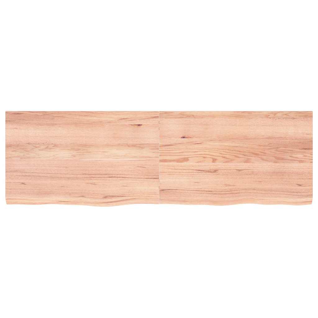 világosbarna kezelt tömör tölgyfa asztallap 160x50x(2-4) cm