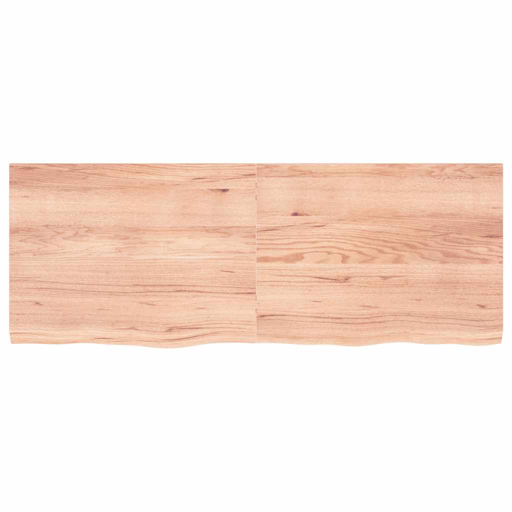 világosbarna kezelt tömör tölgyfa asztallap 160x60x(2-4) cm