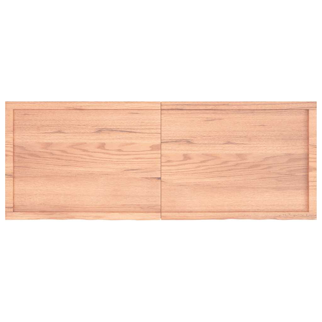 világosbarna kezelt tömör tölgyfa asztallap 160x60x(2-6) cm