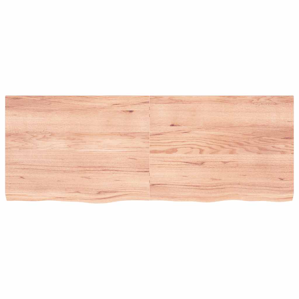 világosbarna kezelt tömör tölgyfa asztallap 160x60x(2-6) cm