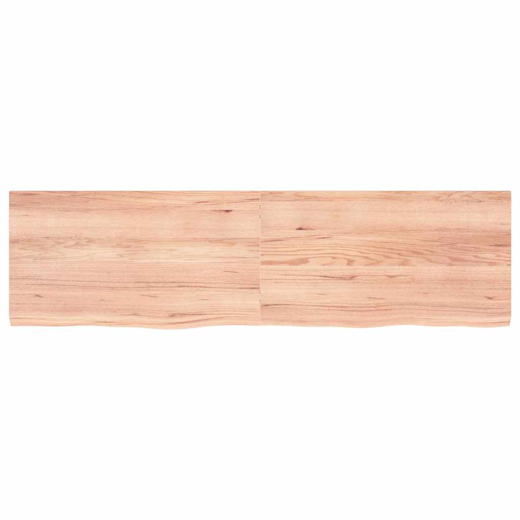 világosbarna kezelt tömör tölgyfa asztallap 180x50x(2-4) cm