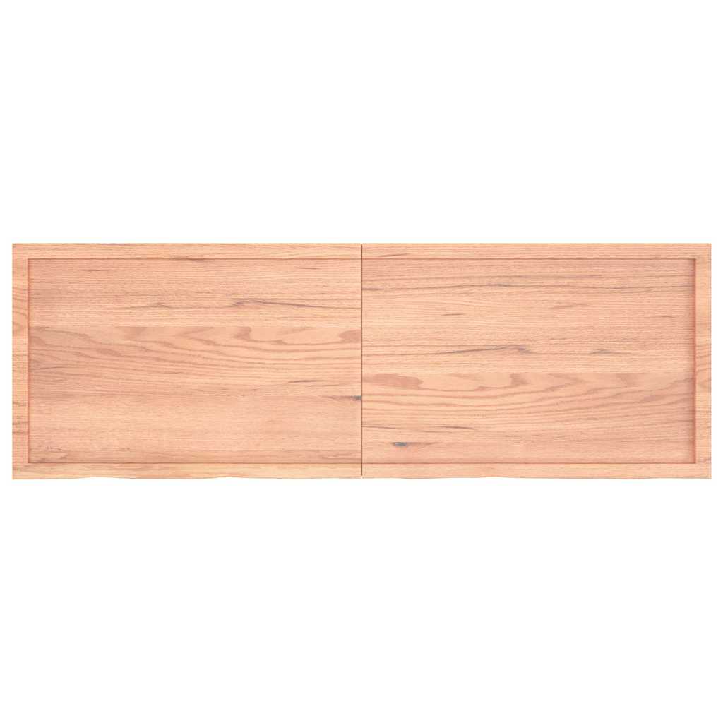 világosbarna kezelt tömör tölgyfa asztallap 180x60x(2-4) cm