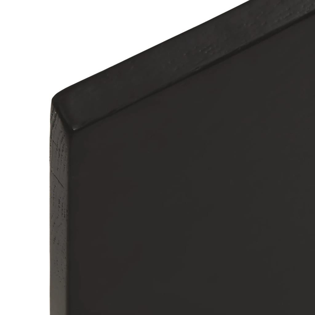 sötétbarna kezelt tömör tölgyfa asztallap 60x40x2 cm