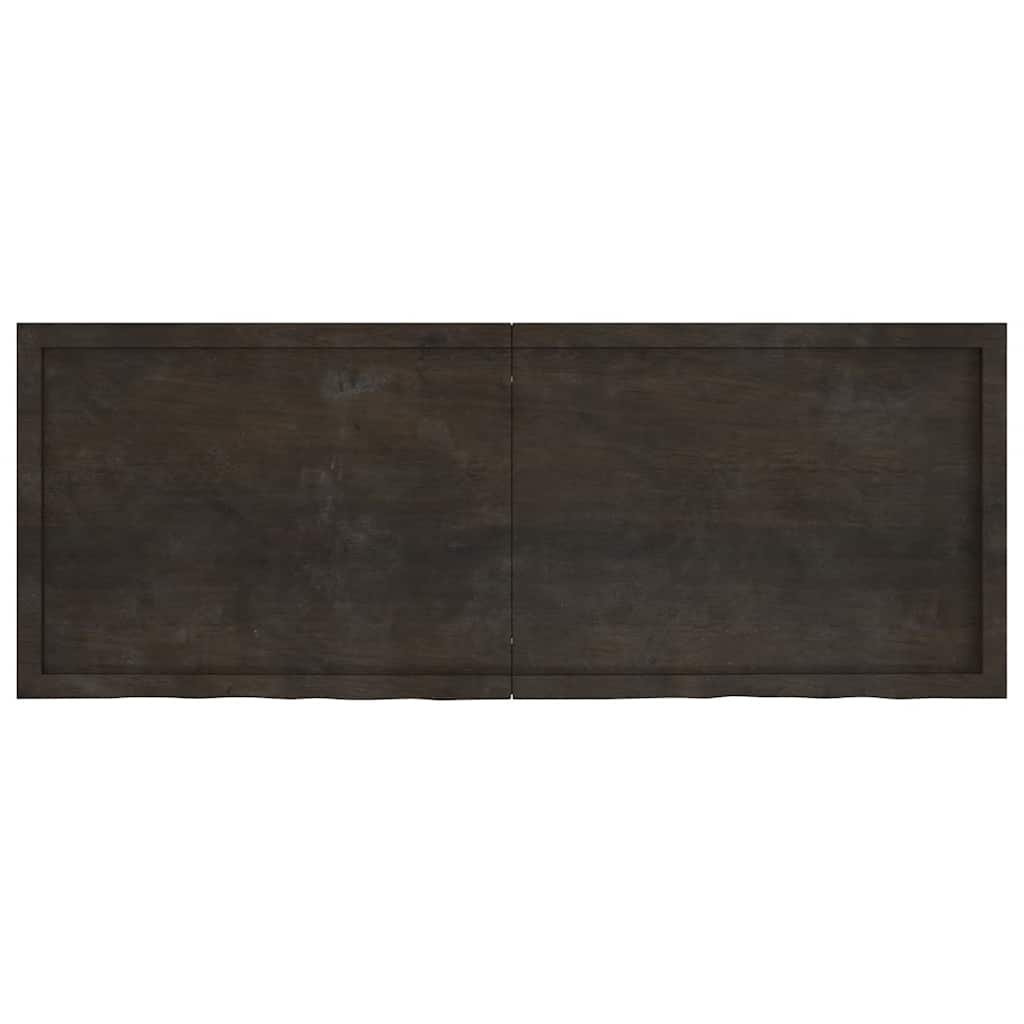 sötétbarna kezelt tömör tölgyfa asztallap 160x60x(2-4) cm