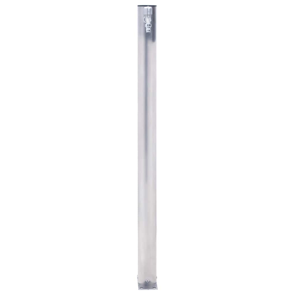 kerek rozsdamentes acél kerti oszlop típusú vízcsap 40 cm