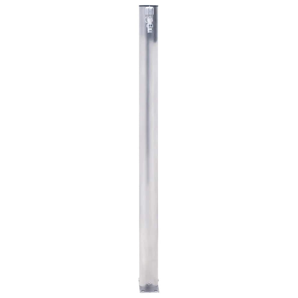 kerek rozsdamentes acél kerti oszlop típusú vízcsap 60 cm