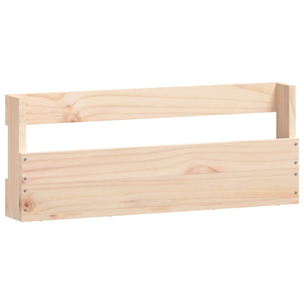 2 db tömör fenyőfa fali cipőtartó 59 x 9 x 23 cm