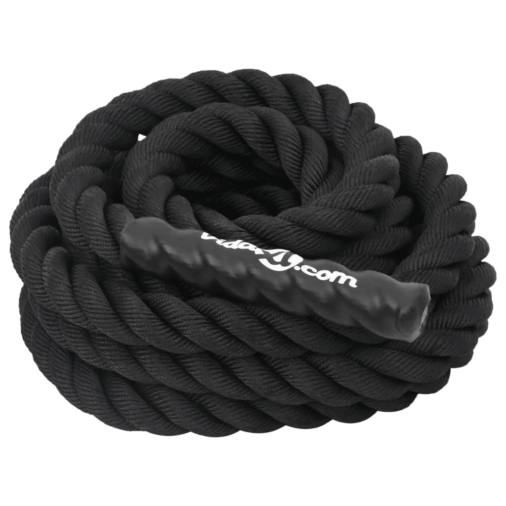 fekete poliészter harci kötél 6 m 4,5 kg