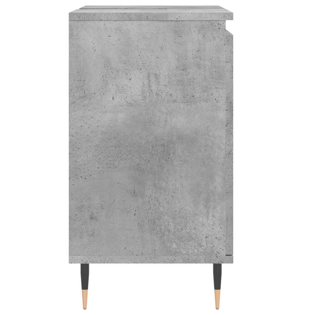 betonszürke szerelt fa fürdőszobaszekrény 58x33x60 cm