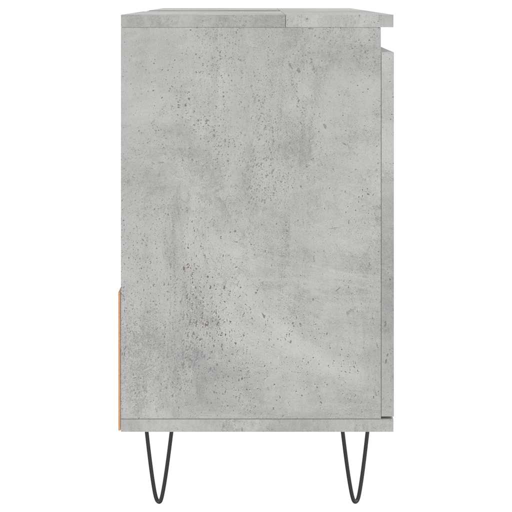 betonszürke szerelt fa fürdőszobaszekrény 65 x 33 x 60 cm
