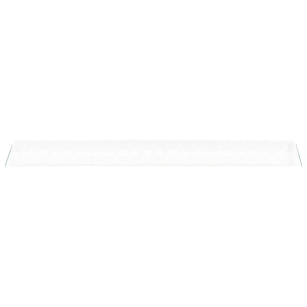 fehér acélvázas melegház 66 m² 22x3x2 m
