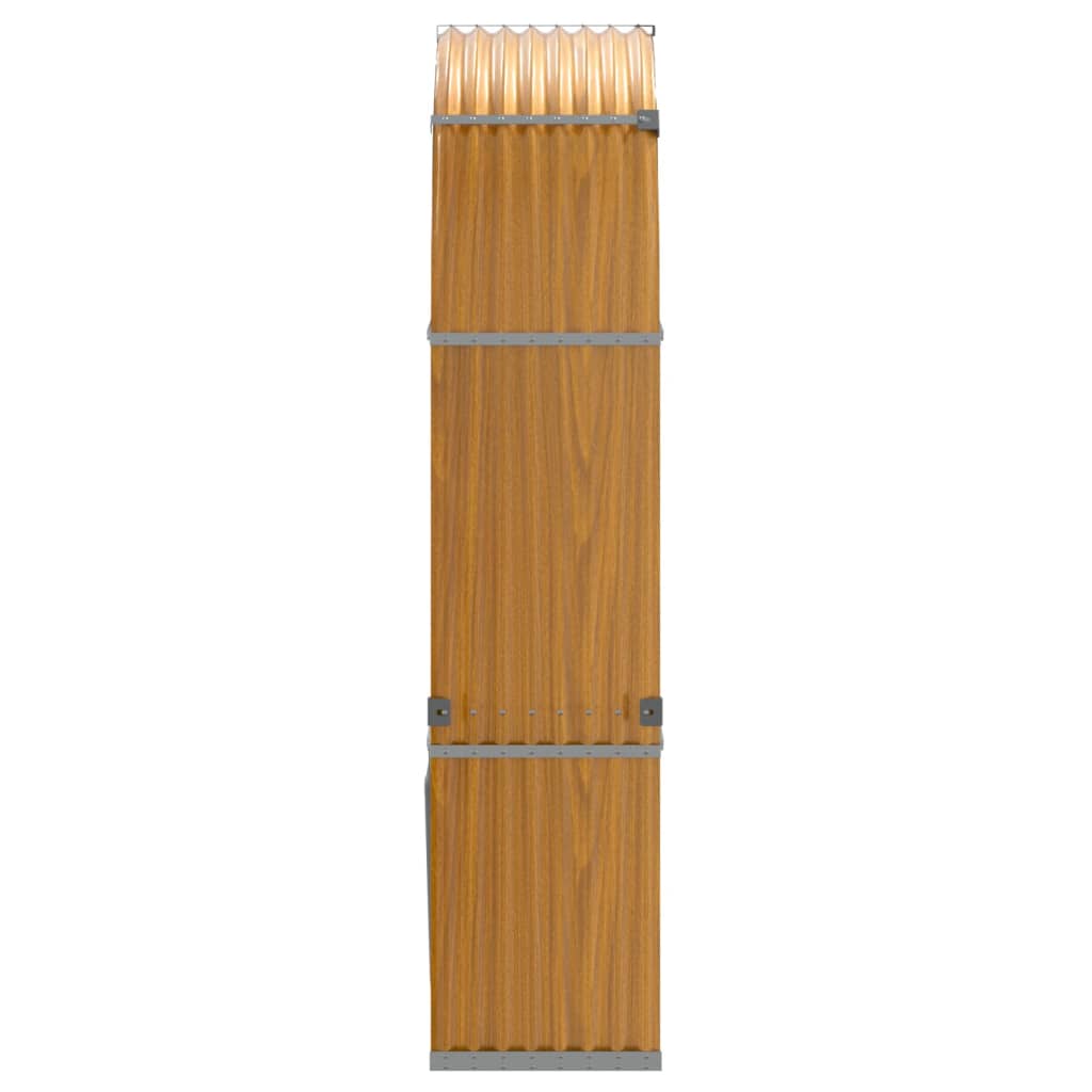 fautánzatú horganyzott acél rönktartó 120 x 45 x 210 cm