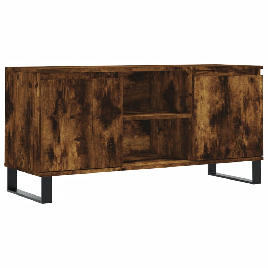 füstös tölgy színű szerelt fa TV-szekrény 104x35x50 cm