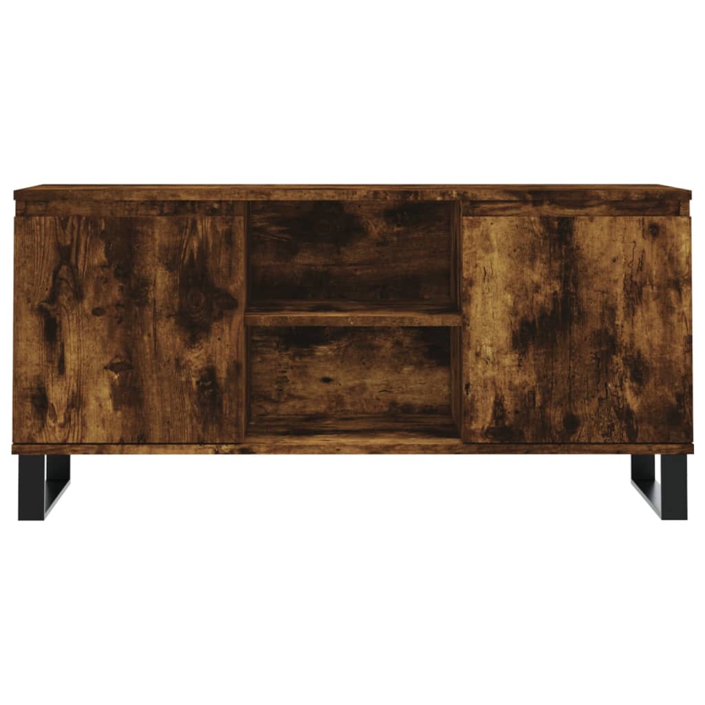 füstös tölgy színű szerelt fa TV-szekrény 104x35x50 cm