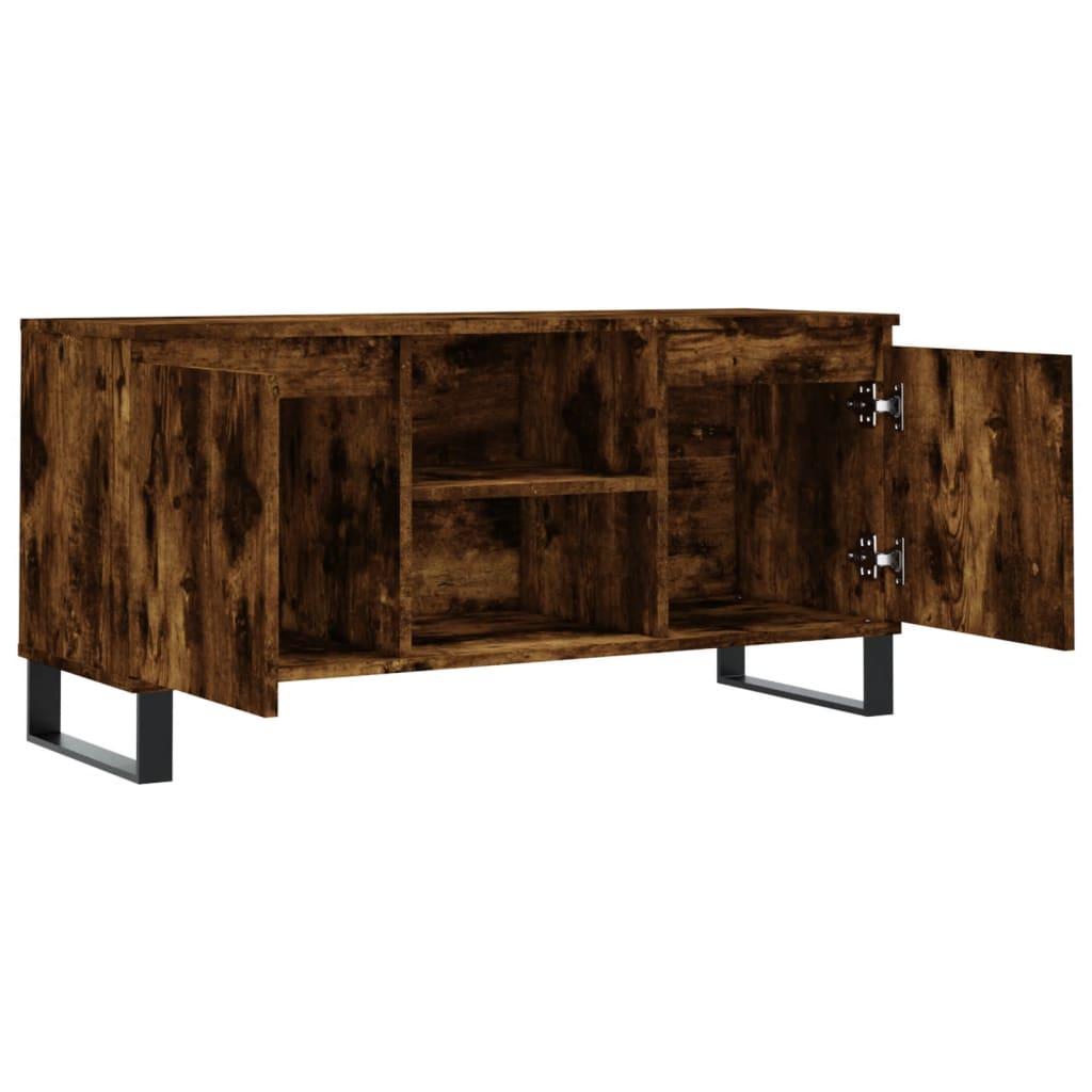 füstös tölgy színű szerelt fa TV-szekrény 104x35x50 cm