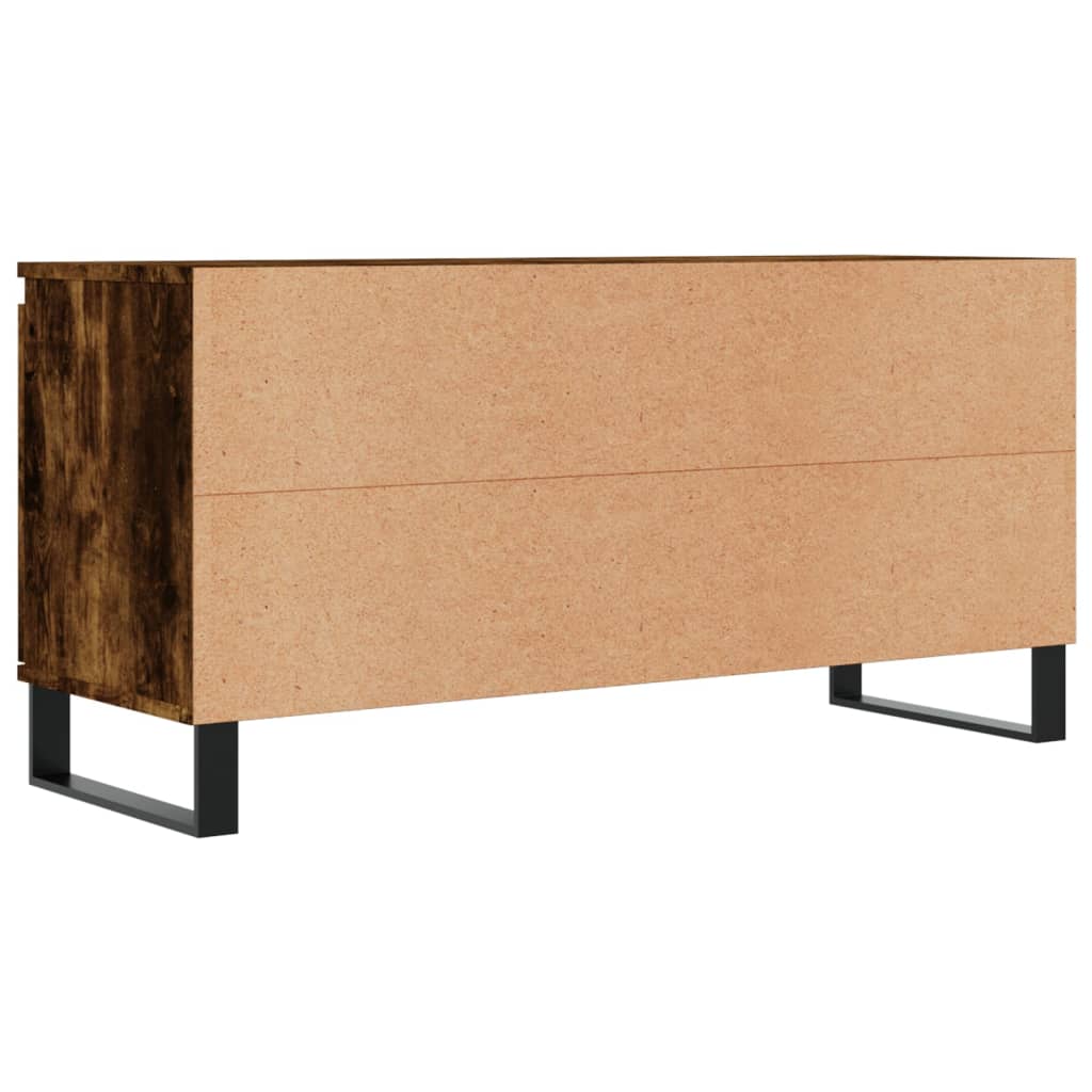 füstös tölgy színű szerelt fa TV-szekrény 104x35x50 cm