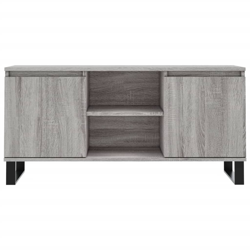 szürke sonoma színű szerelt fa TV-szekrény 104x35x50 cm