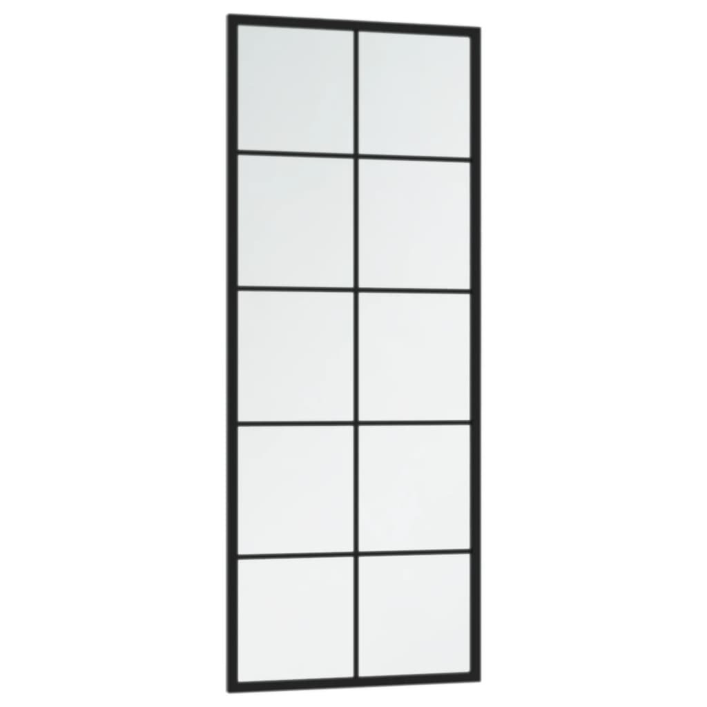 2 db fekete fém fali tükör 100x40 cm