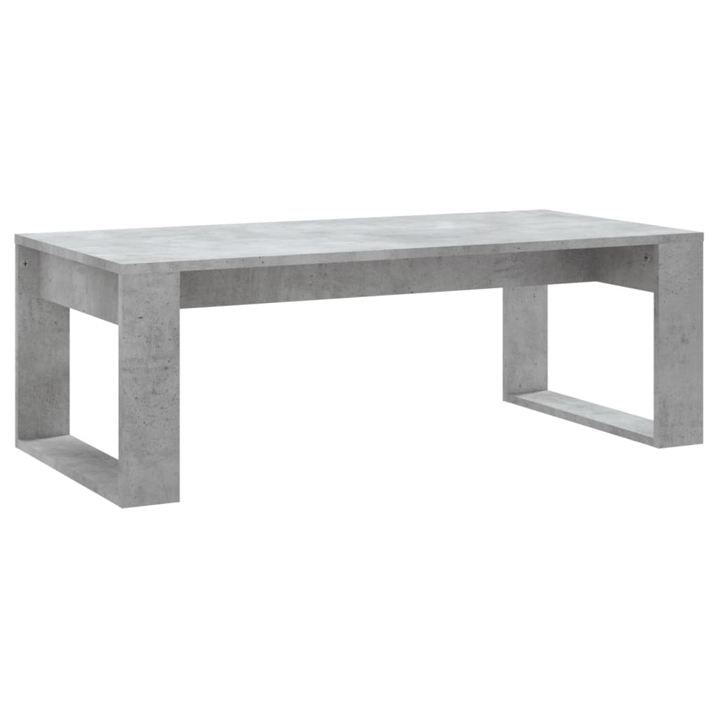 betonszürke szerelt fa dohányzóasztal 102x50x35 cm