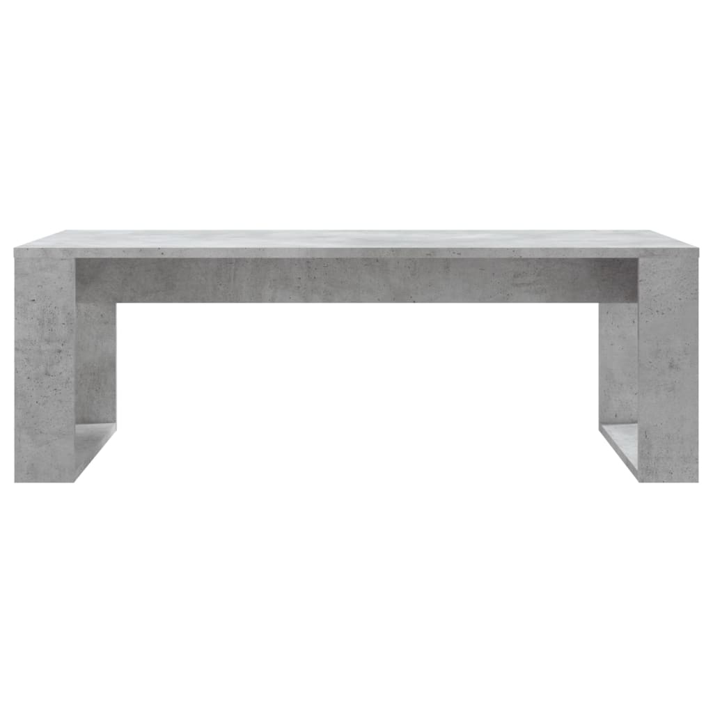 betonszürke szerelt fa dohányzóasztal 102x50x35 cm