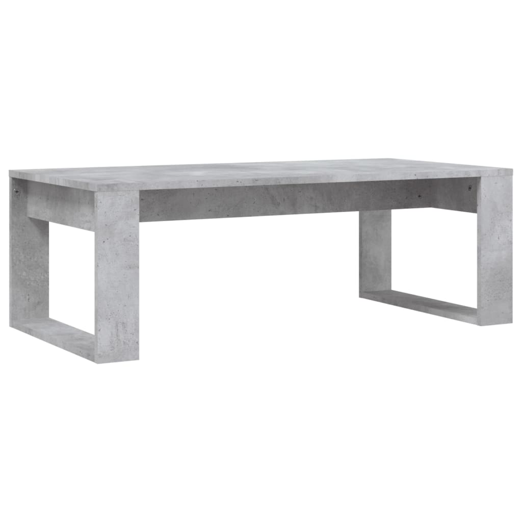 betonszürke szerelt fa dohányzóasztal 102x50x35 cm